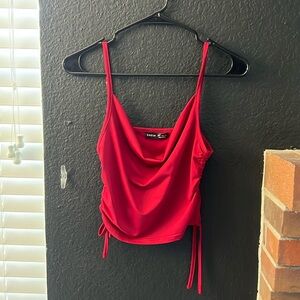 Cowl Neck Crop Top